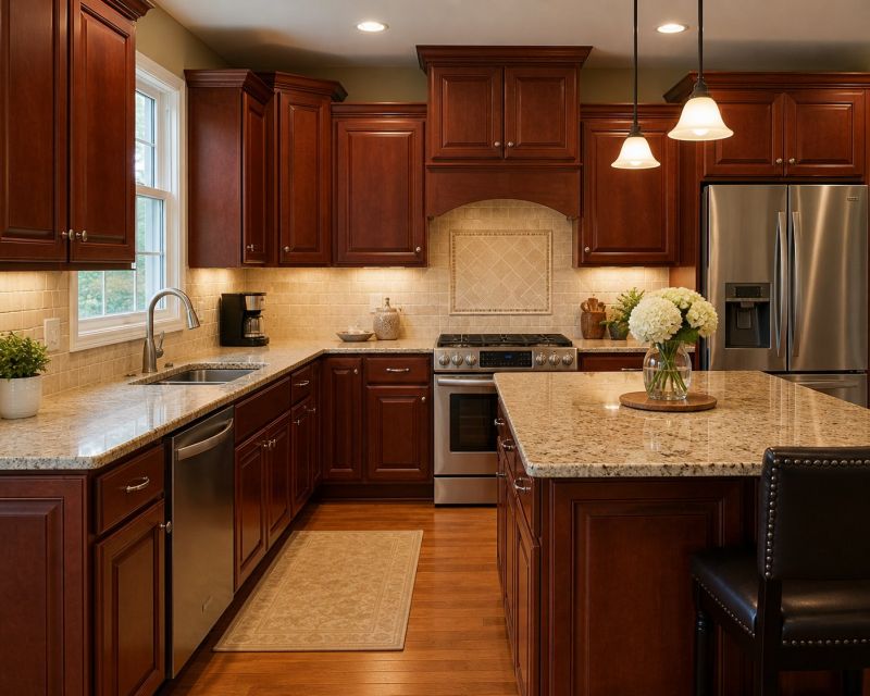 Cherry Cabinet Remodeling in Carmel, IN